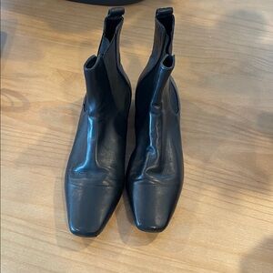 Black Leather Ankle Boots